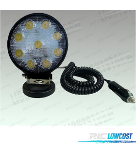 PHARE LED 27W + AIMANT VOITURE CAMION OU MOTO