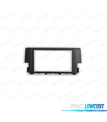 FACADE AUTORADIO 2-DIN NOIR POUR HONDA CIVIC 16-