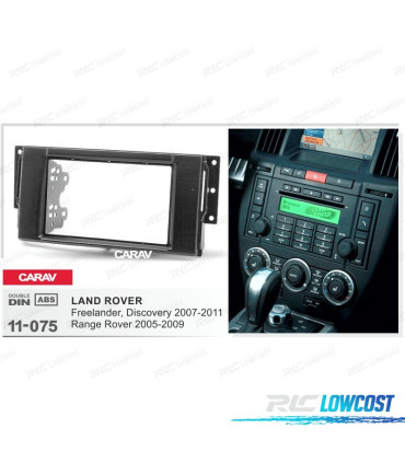 FACADE AUTORADIO 2-DIN NOIR POUR LAND ROVER FREELANDER DISCOVERY RANGE ROVER