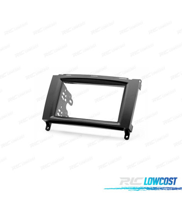 FACADE AUTORADIO 2 DIN NOIR POUR MERCEDES CLASSE A CLASSE B VITO VIANO