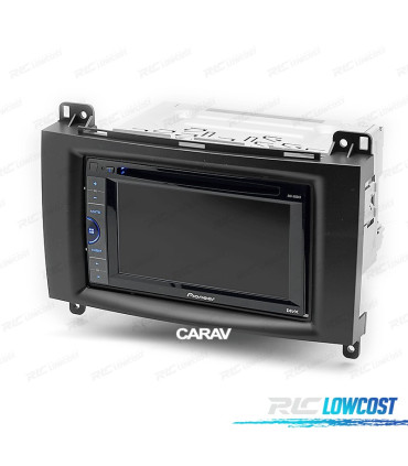 FACADE AUTORADIO 2 DIN NOIR MERCEDES CLASSE A W169 CLASSE B W245 VITO VIANO