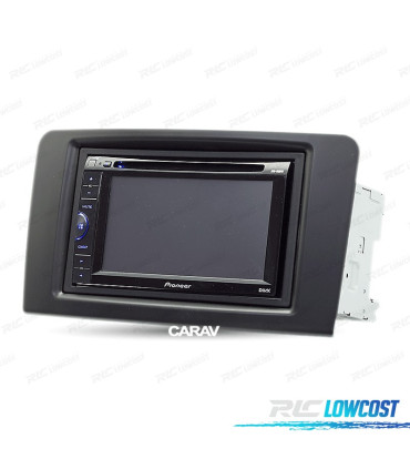 FACADE AUTORADIO 2-DIN NOIR POUR MERCEDES CLASSE M CLASSE GL