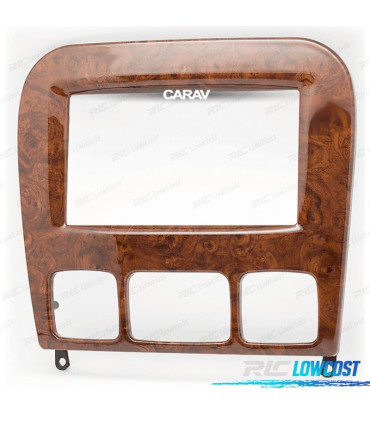 FACADE AUTORADIO 2 DIN BOIS BRILLANT POUR MERCEDES CLASSE S
