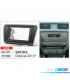 FACADE AUTORADIO 2-DIN NOIR POUR SKODA OCTAVIA 13+
