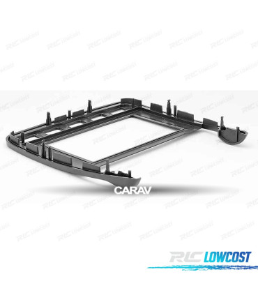 FACADE AUTORADIO 2-DIN NOIR POUR PORSCHE CAYENNE 02-10