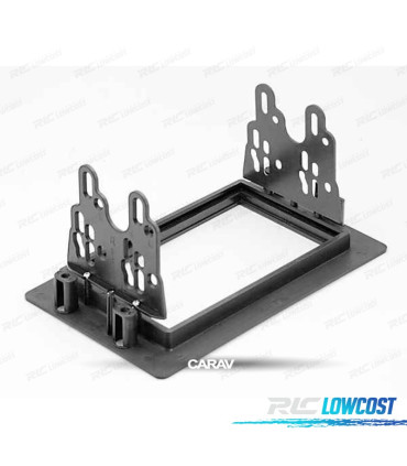 FACADE AUTORADIO 2-DIN NOIR POUR SAAB 9-5