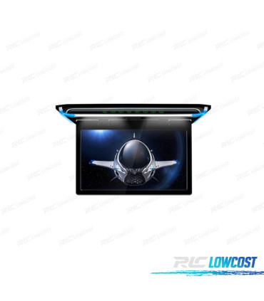 ÉCRAN DE TOIT ULTRA FIN 15,6" AVEC ÉCLAIRAGE LED HDMI 1080P USB ET SD