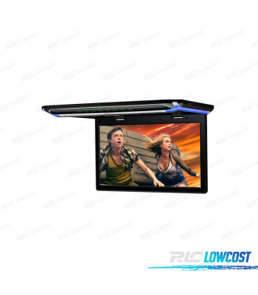 ÉCRAN DE TOIT ULTRA FIN 15,6" AVEC ÉCLAIRAGE LED HDMI 1080P USB ET SD