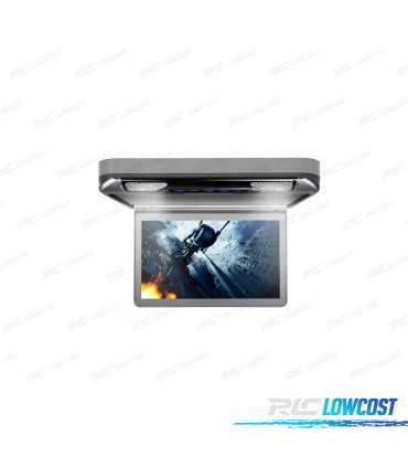 ECRAN DE TOIT HD 1080P XTRONS 13.3" AVEC LUMIÈRE DVD HDMI SD USB ET HAUT PARLEURS.