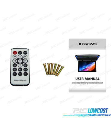 ECRAN DE TOIT DE VOITURE 17.3" ULTRA FIN AVEC LUMIÈRE LED HDMI 1080P USB ET SD.