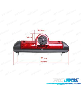 CAMÉRA DE RECUL AVEC VISION NOCTURNE CITROËN FIAT ET PEUGEOT