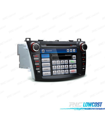 AUTORADIO DVD GPS ÉCRAN TACTILE 8" POUR MAZDA 3 AVEC CANBUS ET COMMANDES AU VOLANT