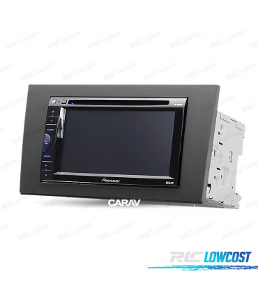 FACADE AUTORADIO 2 DIN NOIR POUR AUDI A4 ET SEAT EXEO