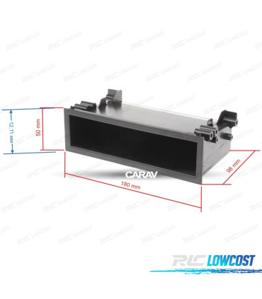 BOÎTE RANGEMENT AUTORADIO 1-DIN UNIVERSEL 180*50*98 MM