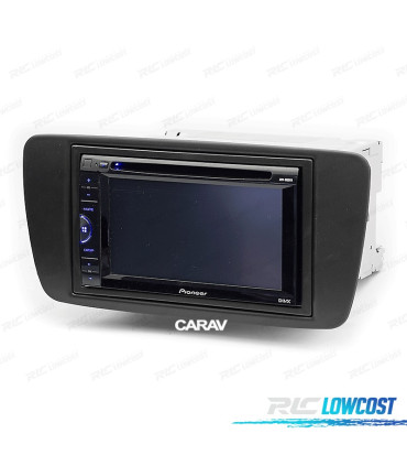 FACADE AUTORADIO 2-DIN NOIR POUR SEAT IBIZA 08-15