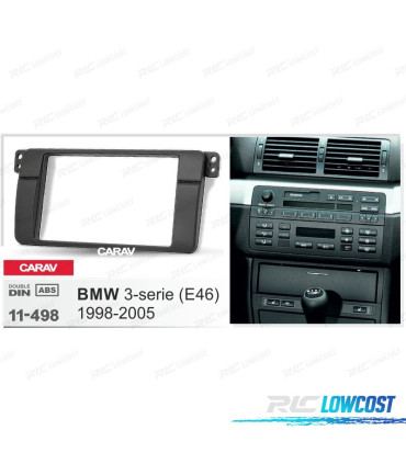 CADRE NOIR RADIO 2-DIN BMW SÉRIE 3 E46