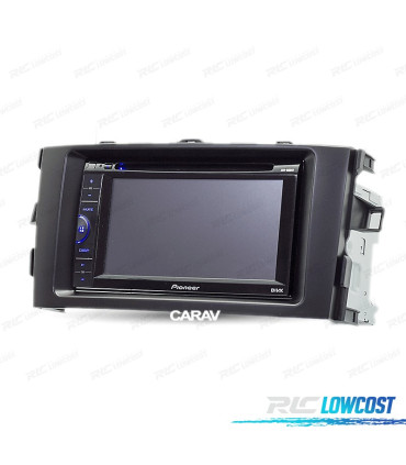 FACADE AUTORADIO 2-DIN NOIR POUR TOYOTA AURIS 06-12