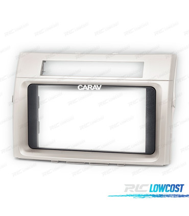FACADE AUTORADIO 2 DIN GRIS CLAIR POUR TOYOTA COROLLA VERSO 04-09