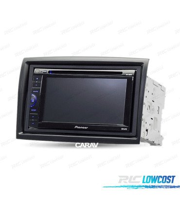 FACADE AUTORADIO NOIR 2 DIN POUR CITROEN JUMPER PEUGEOT BOXER FIAT DUCATO