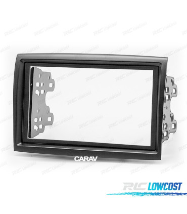 FACADE AUTORADIO NOIR 2 DIN POUR CITROEN JUMPER PEUGEOT BOXER FIAT DUCATO