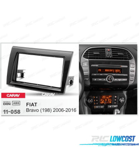 FACADE AUTORADIO 2-DIN NOIR POUR FIAT BRAVO