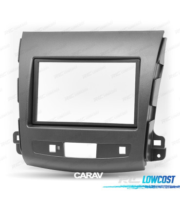 FACADE AUTORADIO 2 DIN GRIS POUR CITROEN C-CROSSER MITSUBISHI OUTLANDER XL PEUGEOT 4007