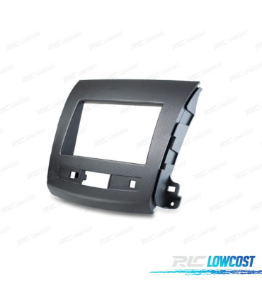 FACADE AUTORADIO 2 DIN GRIS POUR CITROEN C-CROSSER MITSUBISHI OUTLANDER XL PEUGEOT 4007