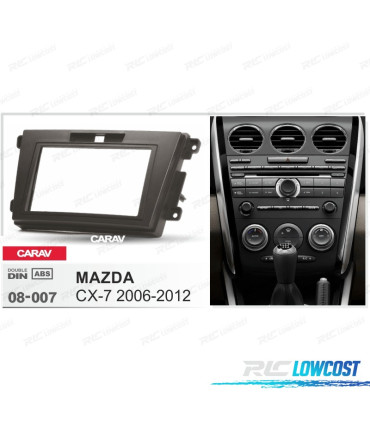 FACADE AUTORADIO 2-DIN NOIR POUR MAZDA CX-7 06-12