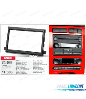 FACADE AUTORADIO 2-DIN NOIR POUR FORD EDGE EXPEDITION EXPLORER F-150 F-250 F-350 FOCUS FUSION MUSTANG TRANSIT CONNECT