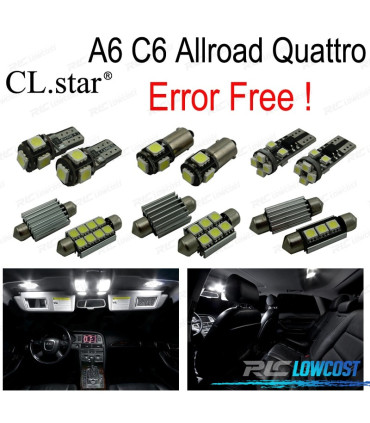 KIT 20 AMPOULES LED INTÉRIEUR POUR AUDI A6 ALLROAD QUATTRO 06-11