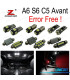 KIT 24 AMPOULES LED INTÉRIEUR POUR AUDI A6 S6 C5 AVANT