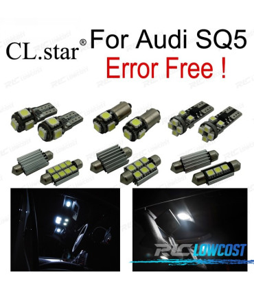 KIT 30 AMPOULES LED INTÉRIEUR POUR AUDI SQ5 DEPORTE QUATTRO 14-16