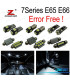 KIT 24 AMPOULES LED INTÉRIEUR POUR BMW 7 SÉRIE E65 E66 745I 745LI 750I 750LI 760I 760LI 2002-2008