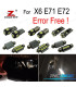 KIT 22 AMPOULES LED INTÉRIEUR POUR BMW X6 E71 E72 M XDRIVE 35i XDRIVE50i ACTIVEHYBRID 2008 -2014