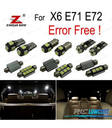 KIT 22 AMPOULES LED INTÉRIEUR POUR BMW X6 E71 E72 X6 M 2008 -2014