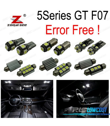 KIT 27 AMPOULES LED INTÉRIEUR POUR BMW SÉRIE 5 GT 5GT F07 528i 535i 550i GT 520d 535d 530d XDRIVE 2009-2017