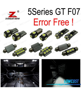 KIT 19 AMPOULES LED INTÉRIEUR BMW SÉRIE 5 F07 5GT BERLINE 528i GT 535i GT 550i GT 535d XDRIVE 09-17
