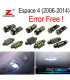 KIT 23 AMPOULES LED INTÉRIEUR POUR RENAULT ESPACE 4 IV MK4 2006-2014