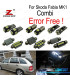 KIT 17 AMPOULES LED INTÉRIEUR POUR SKODA FABIA 1 MK1 MKI KOMBI WAGON 1999-2007