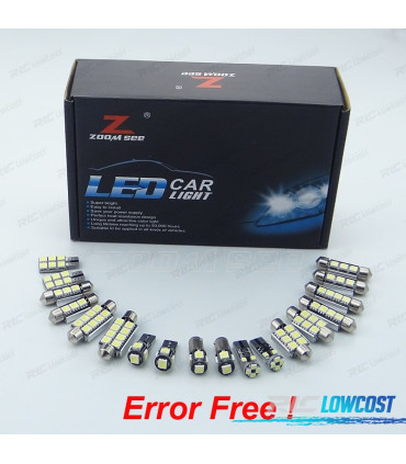KIT 19 AMPOULES LED INTÉRIEUR POUR SKODA YETI 5L SUV 2009+