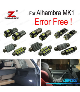 KIT 21 AMPOULES LED INTÉRIEUR ALHAMB RA MK1 7V 8 7V9 2001-2010