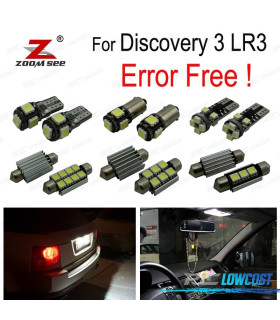 KIT 23 AMPOULES LED INTÉRIEUR LAND ROVER DISCOVERY 3 LR3 05-09