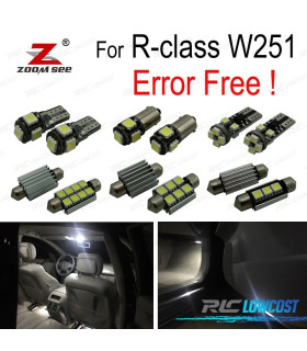 KIT 22 AMPOULES LED INTÉRIEUR POUR MERCEDES CLASSE R W251 R320 R350 R500 06-14