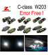 KIT 17 AMPOULES LED INTÉRIEUR POUR MERCEDES CLASSE C W203 C180 C200 C220 C230 C240 C280 c320 C32 AMG C55 00-07