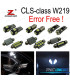 KIT 27 AMPOULES LED INTÉRIEUR POUR MERCEDES CLS W219 C219 CLS280 CLS300 CLS350 CLS550 CLS55AMG