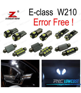 KIT 19 AMPOULES LED INTÉRIEUR POUR MERCEDES E CLASSE W210 BERLINE E220 E240 E270 E300 E320 E420 E320 E430 E55AMG
