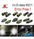KIT 29 AMPOULES LED INTÉRIEUR POUR MERCEDES CLASSE E W211 E320 E350 E430 e500 E550 E63 AMG 02-08