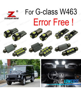 KIT 13 AMPOULES LED INTÉRIEUR POUR MERCEDES CLASSE G W463 G500 G550 G350 G63 AMG G65 2012-2016