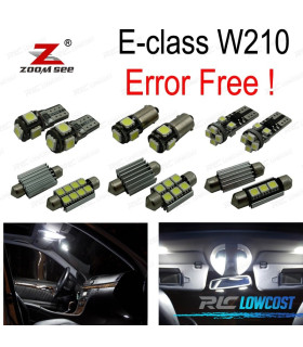 KIT 19 AMPOULES LED INTÉRIEUR MERCEDES CLASSE E W210 BERLINE E200 E300 e420 E320 E430 95-02