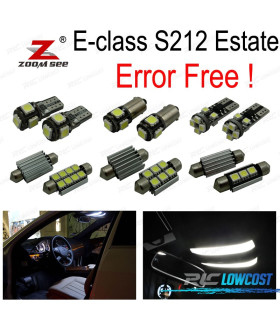 KIT 26 AMPOULES LED INTÉRIEUR POUR MERCEDES CLASSE E S212 BREAK WAGON E200 E250 E300 E350 E400 e500 E550 E63 AMG 10